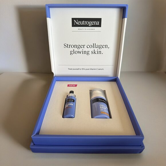Neutrogena Other - Neutrogena Collagen Bank Set – 15% Vitamin C Serum + SPF 30 Moisturizer